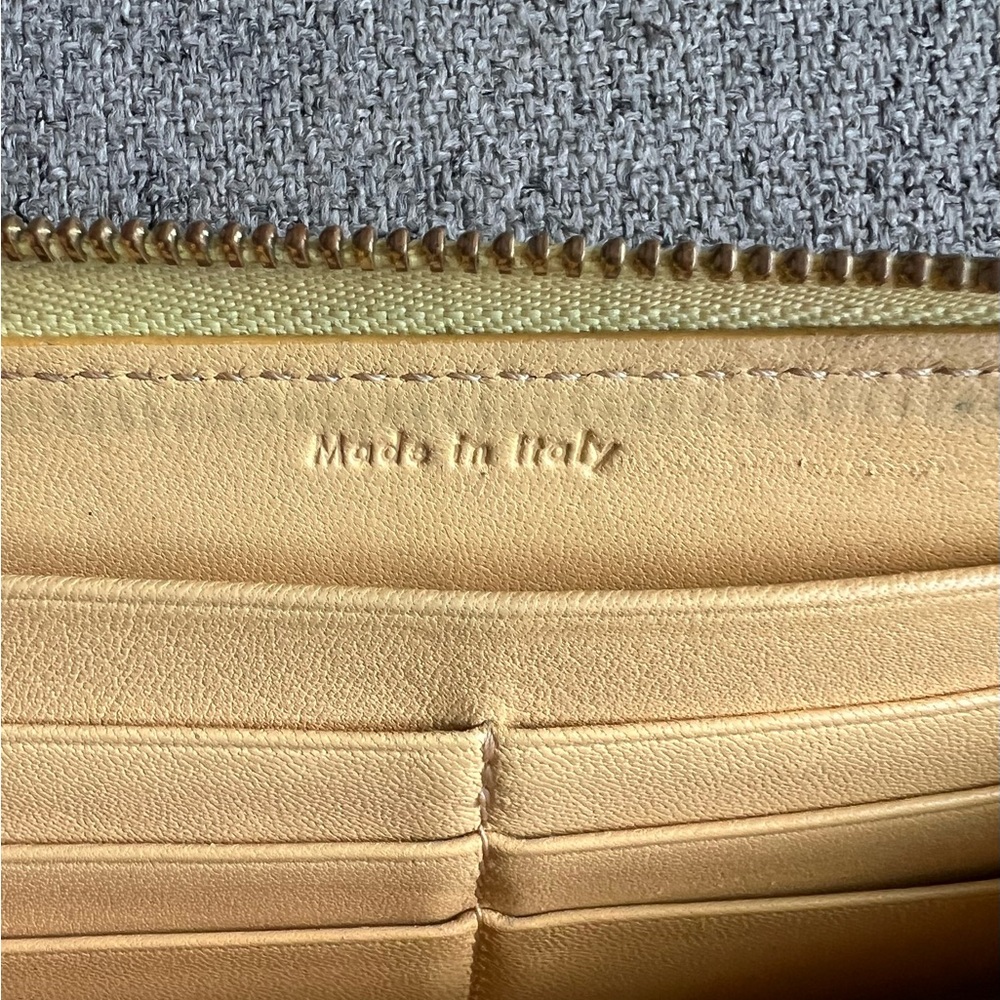 Celine Two-Tone Leather Zipper Wallet - Picture 7 of 12
